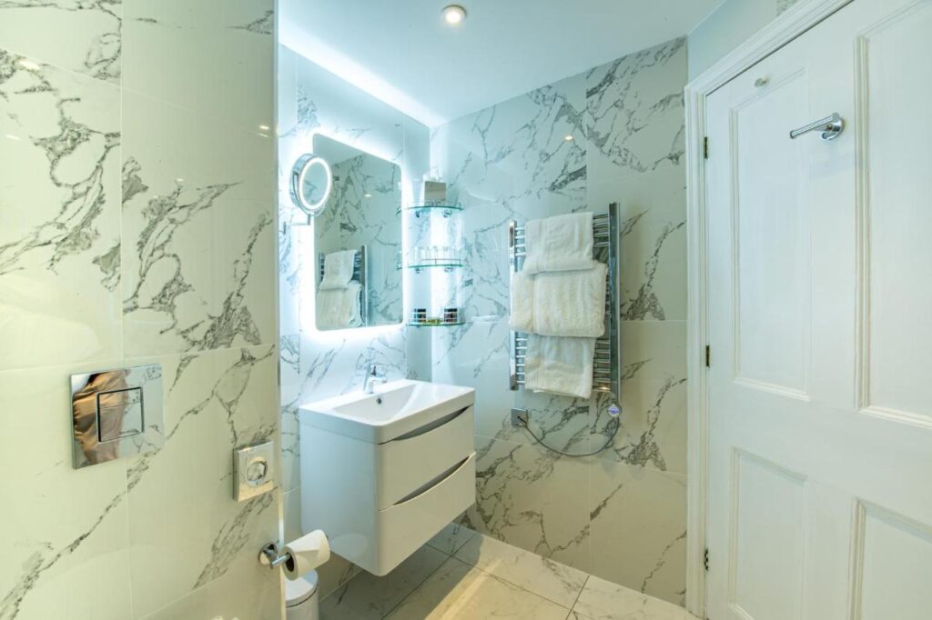 Best Western Premier marble bathroom